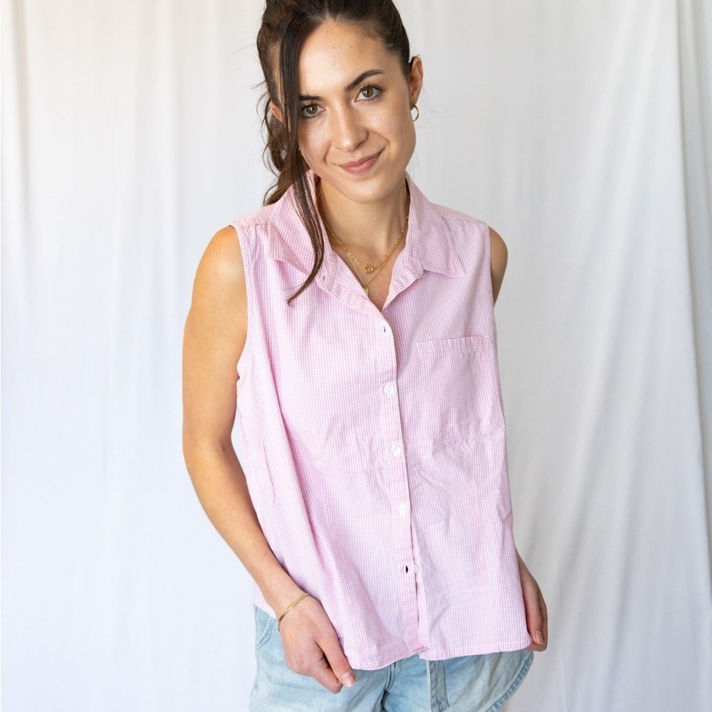 Cherokee gingham button down